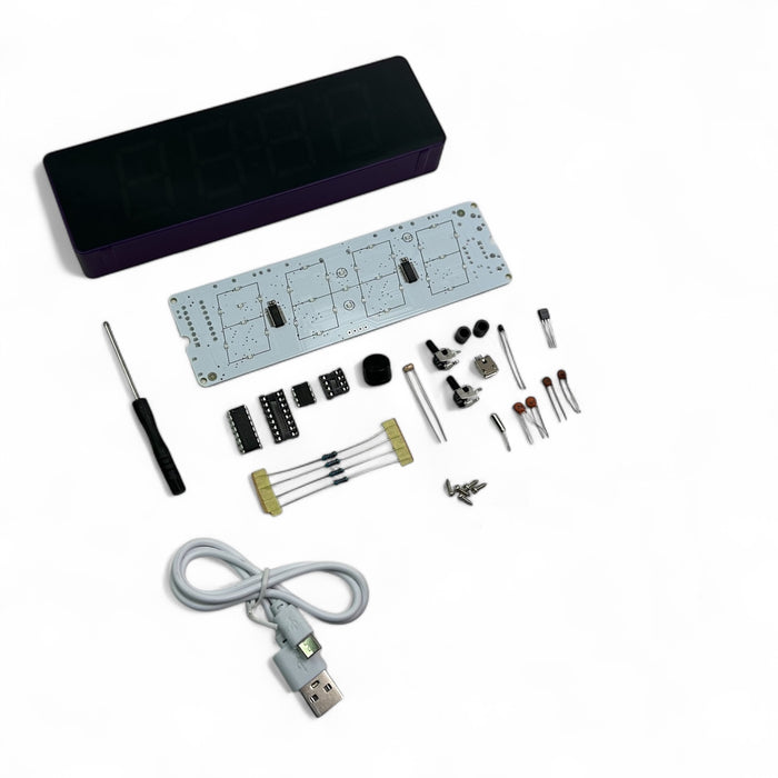 DIY LED Clock Kit - Learn to solder