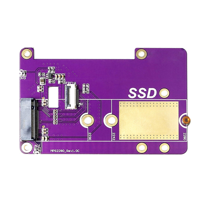 PCIE to M.2 NVME SSD solid state drive expansion board for Raspberry Pi 5