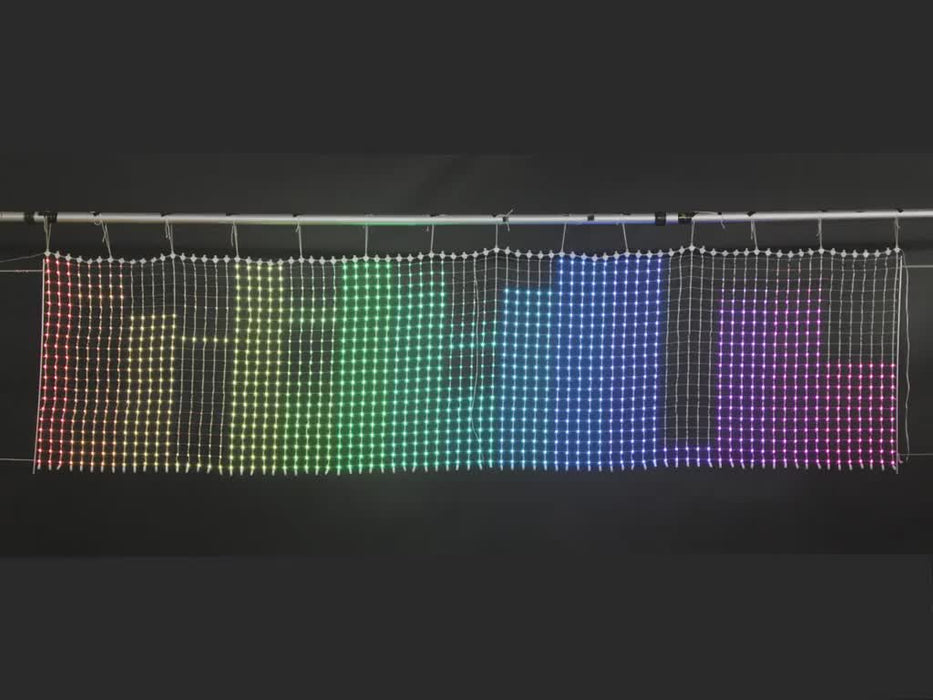 NeoPixel LED Outdoor Netting - 80 x 20 LEDs - 1x4 Meter Sizing