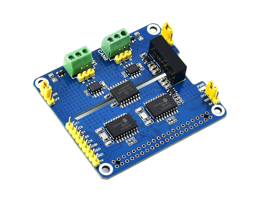 Raspberry Pi 2-Channel Isolated CAN Expansion HAT