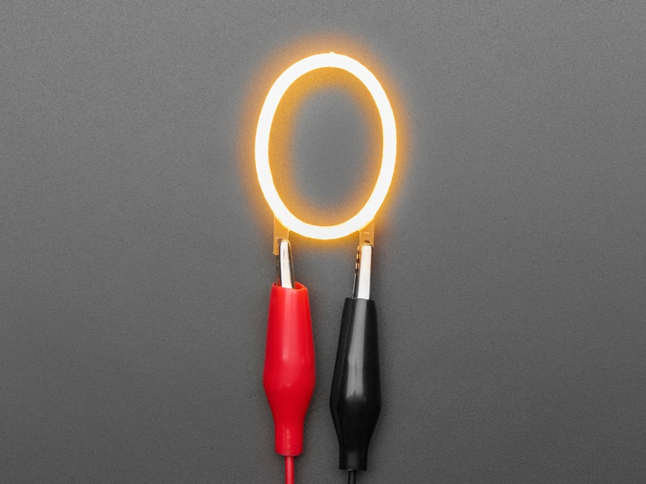 Alphabet LED Filament - Warm White Letter "O"