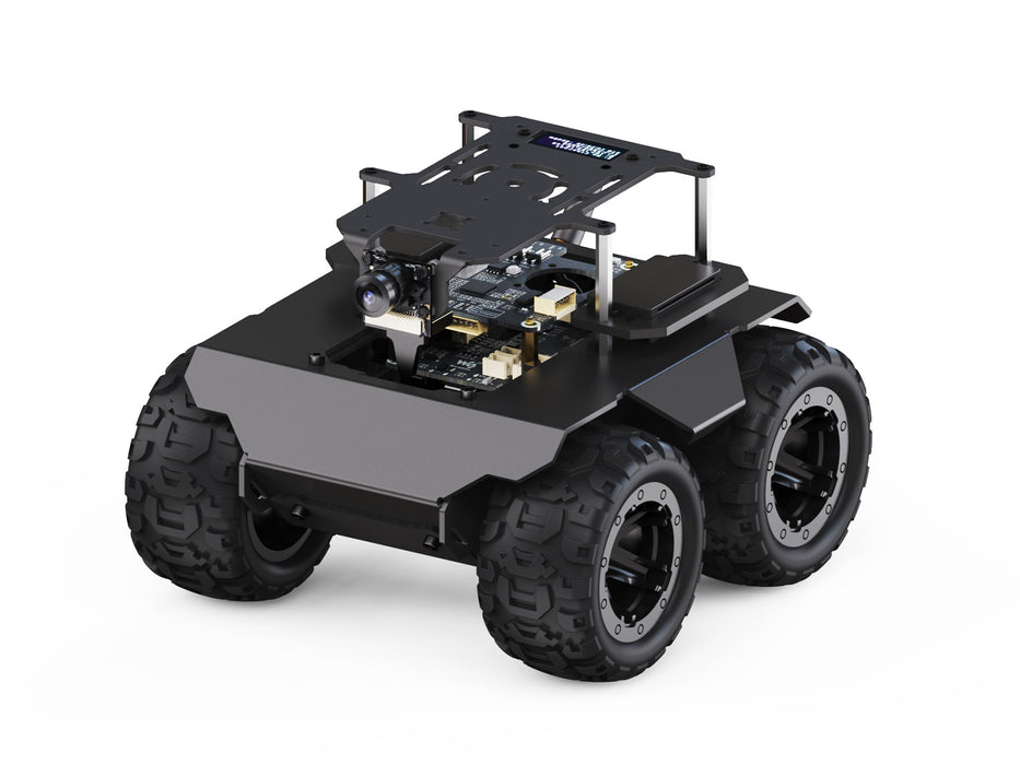 RaspRover 4WD AI Metal Robot – Dual Controllers, Computer Vision, Pi 4B Compatible