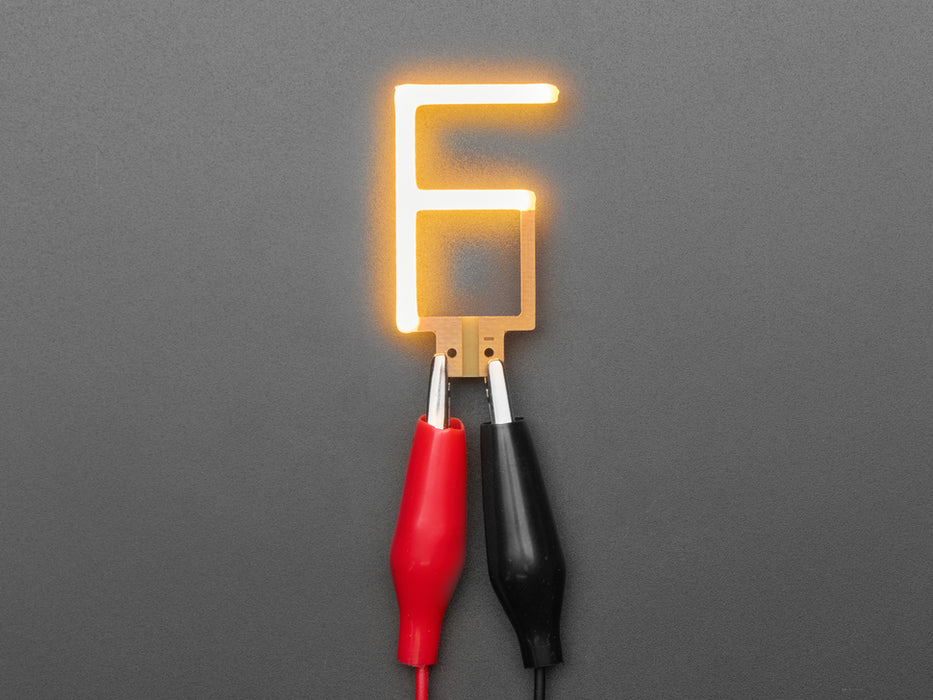 Alphabet LED Filament - Warm White Letter "F"