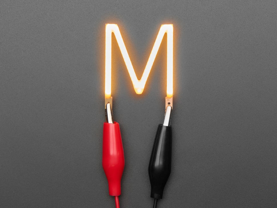Alphabet LED Filament - Warm White Letter "M"