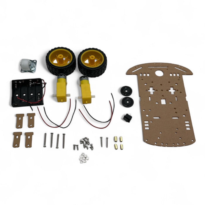Robot Chassis base with 2 wheels with AA-Battery Pack