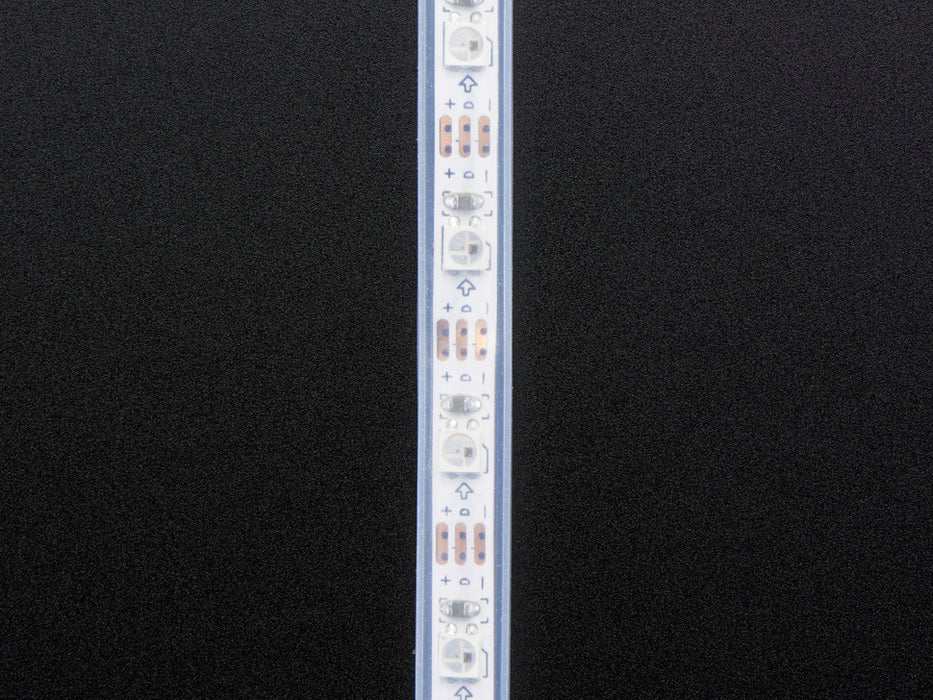 Adafruit Mini Skinny NeoPixel Digital RGB LED Strip 1m - White PCB 60 LED