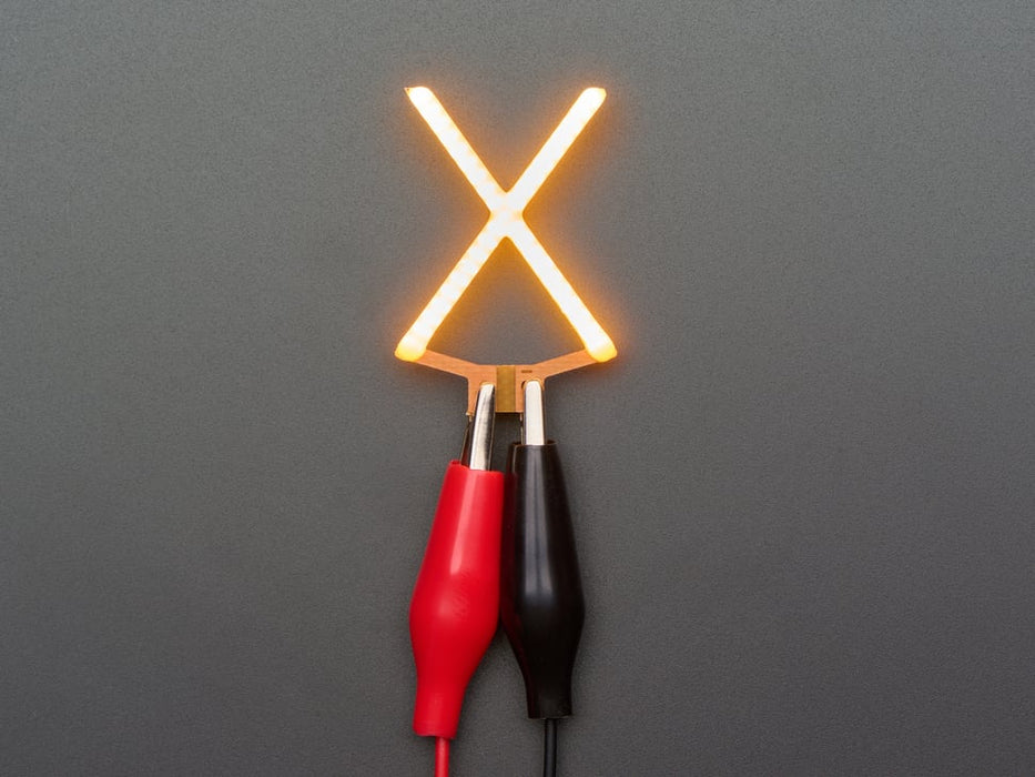 Alphabet LED Filament - Warm White Letter "X"