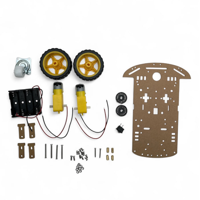 Robot Chassis base with 2 wheels with AA-Battery Pack