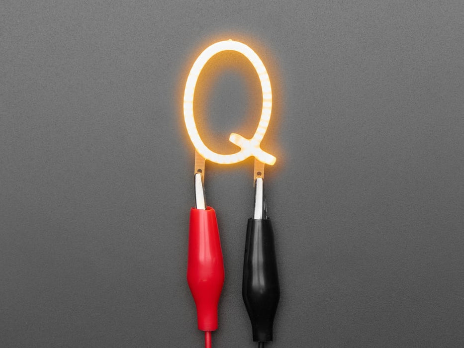 Alphabet LED Filament - Warm White Letter "Q"