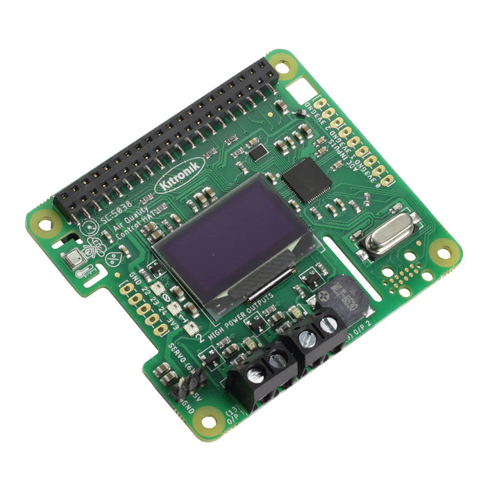 Air Quality and Environmental Control HAT for Raspberry Pi
