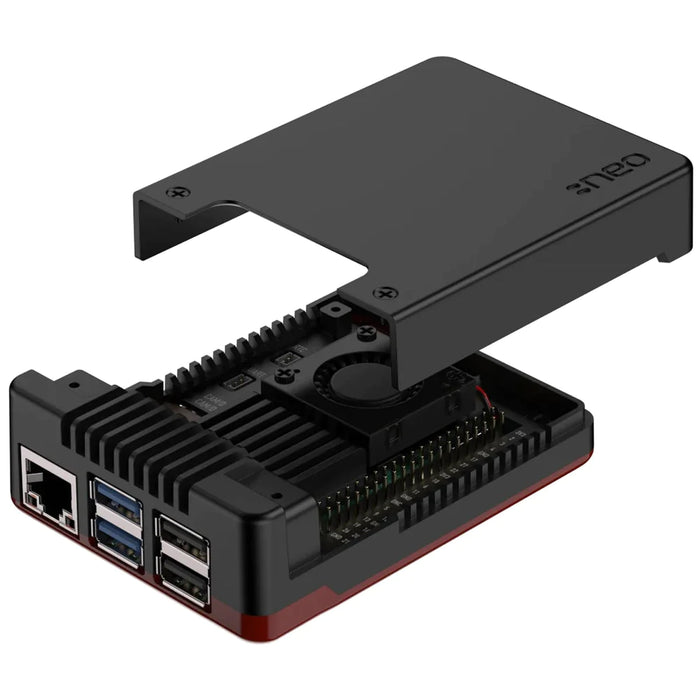 Argon NEO 5 Case for Raspberry Pi 5 - Black/Red