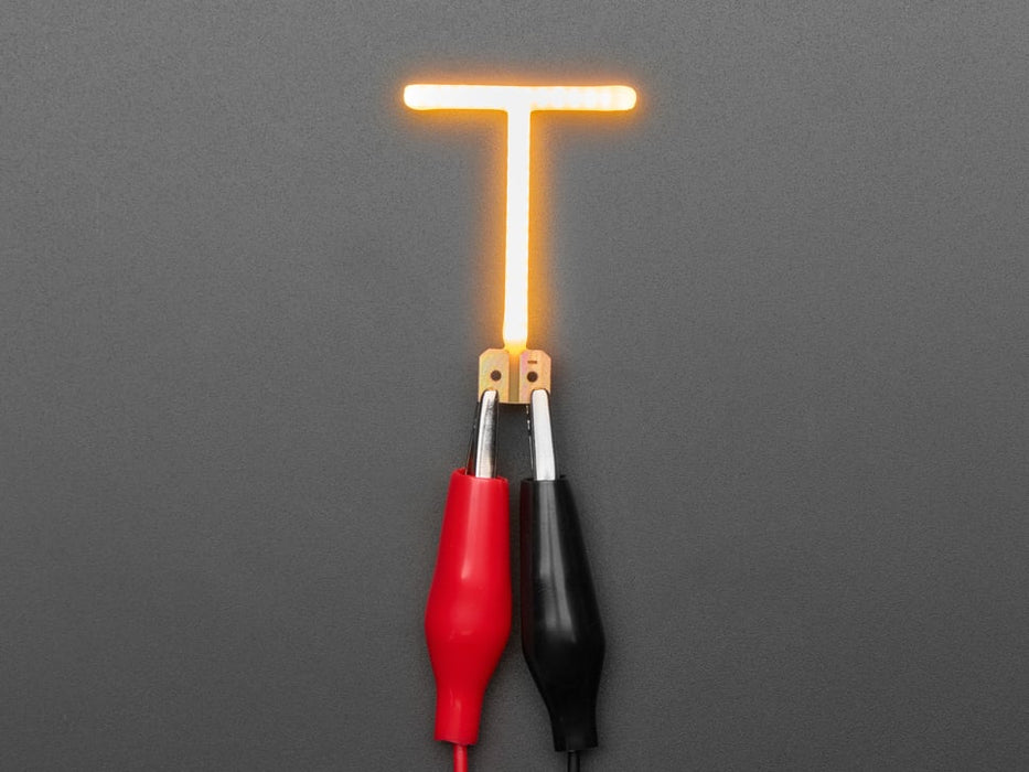 Alphabet LED Filament - Warm White Letter "T"