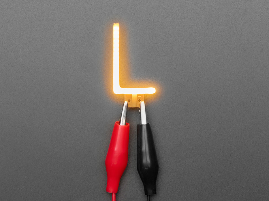 Alphabet LED Filament - Warm White Letter "L"