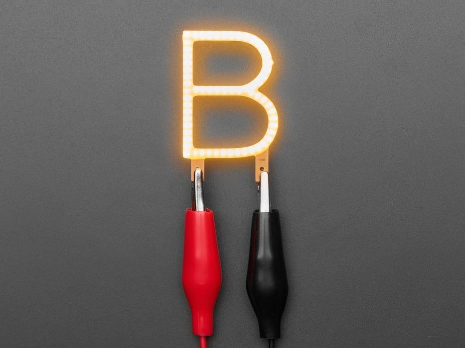 Alphabet LED Filament - Warm White Letter "B"