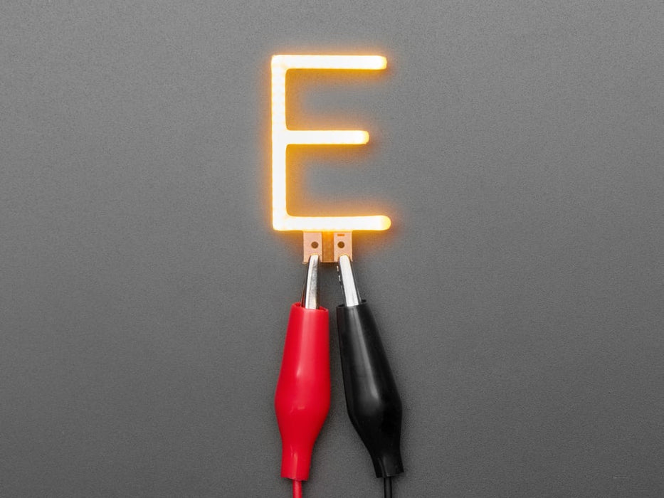 Alphabet LED Filament - Warm White Letter "E"