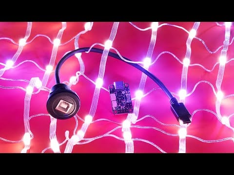 NeoPixel LED Outdoor Netting - 20 x 20 LEDs - 1x1 Meter Sizing
