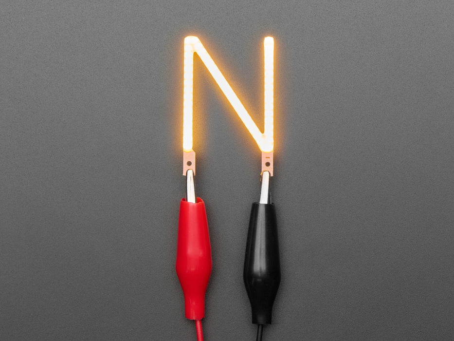 Alphabet LED Filament - Warm White Letter "N"
