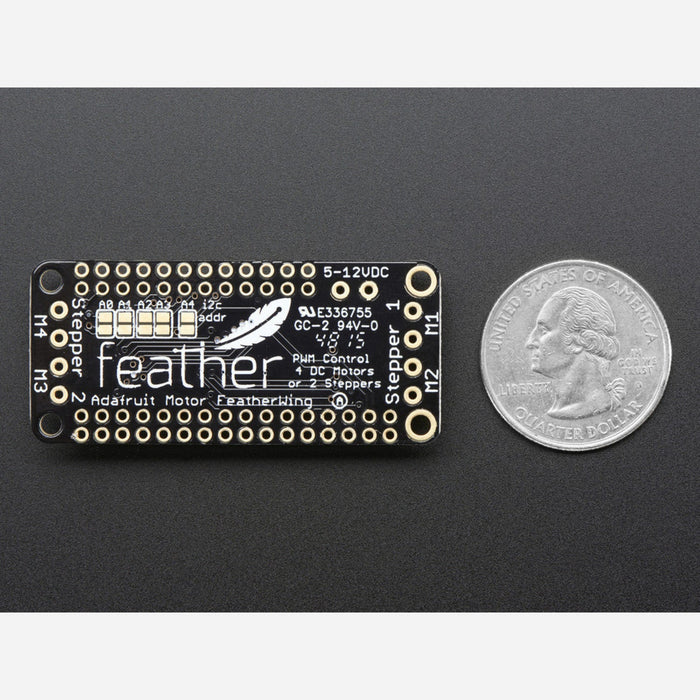 DC Motor + Stepper FeatherWing Add-on For All Feather Boards