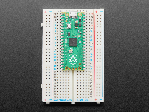 Solderless Breadboard for Raspberry Pi Pico by Monk Makes