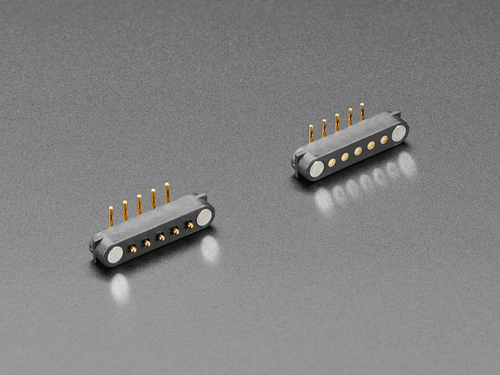 DIY Magnetic Connector - Right Angle Five Contact Pins