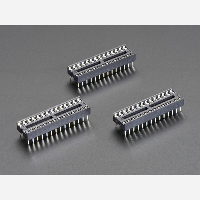 IC Socket - for 28-pin 0.3 Chips - Pack of 3