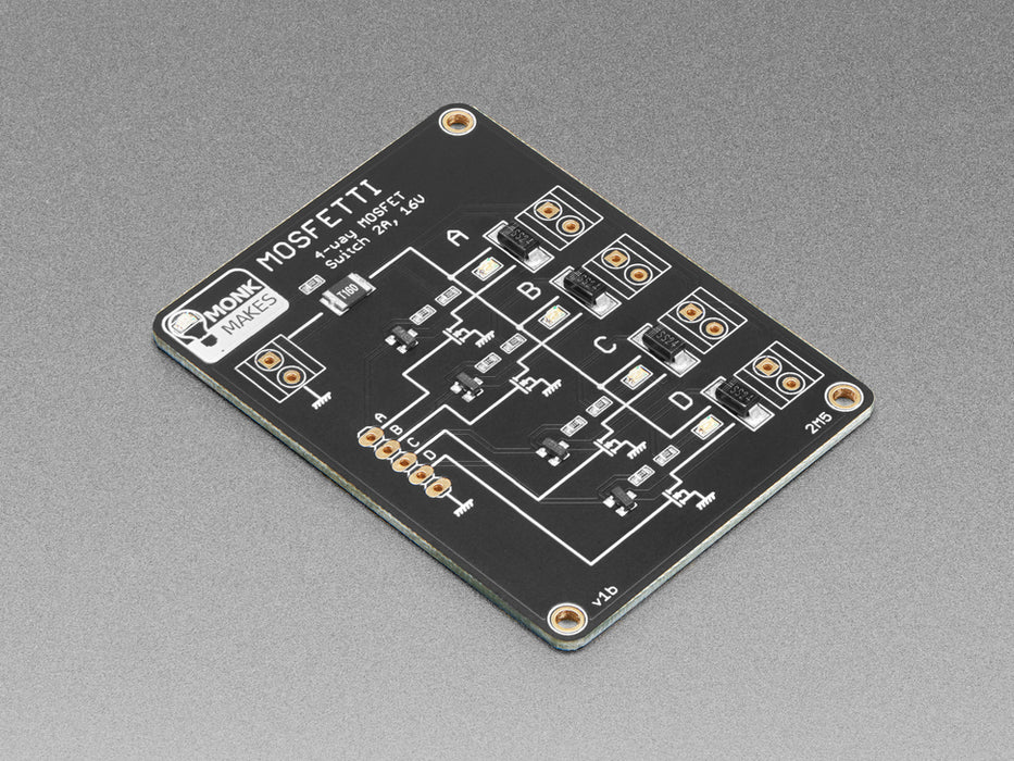 Mosfetti 4 Channel MOSFET Driver Board by Monk Makes