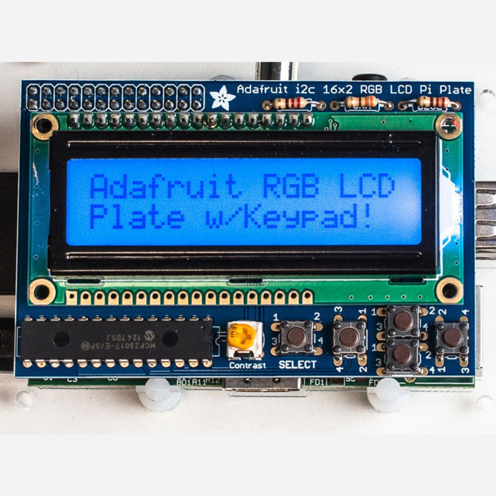 Adafruit RGB Positive 16x2 LCD+Keypad Kit for Raspberry Pi