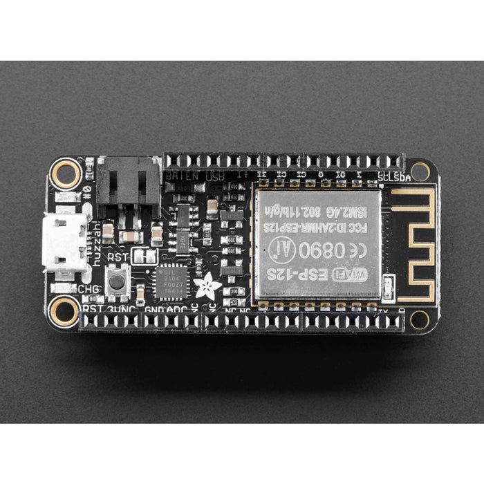 Assembled Feather HUZZAH w/ ESP8266 WiFi With Stacking Headers