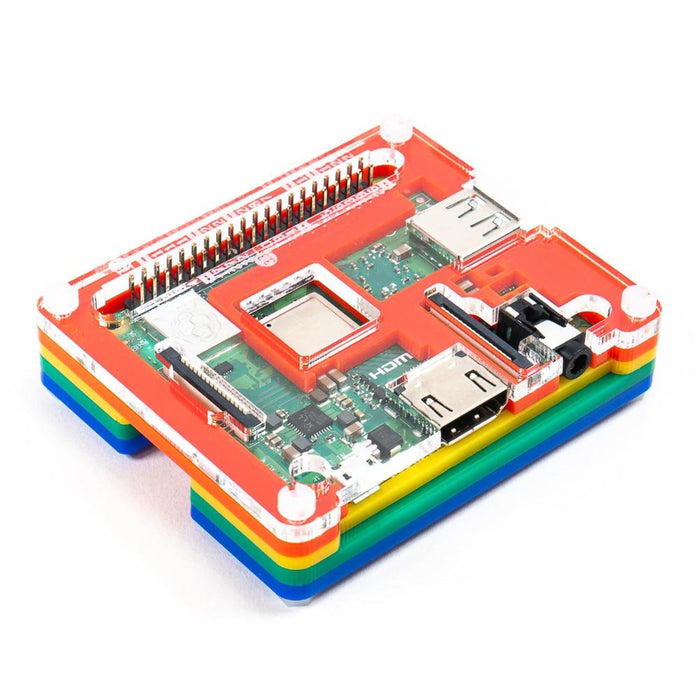 Pibow 3 A+ Coupé (for Raspberry Pi 3 A+) - Coupé Rainbow