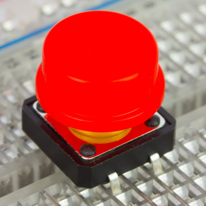 Tactile Switch Caps - Red - (pack of 10)