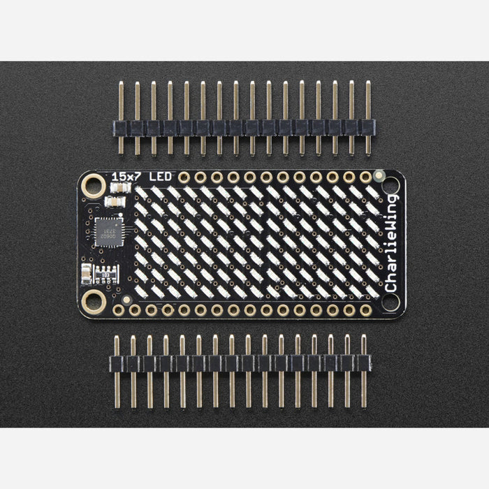 Adafruit 15x7 CharliePlex LED Matrix Display FeatherWing - Green