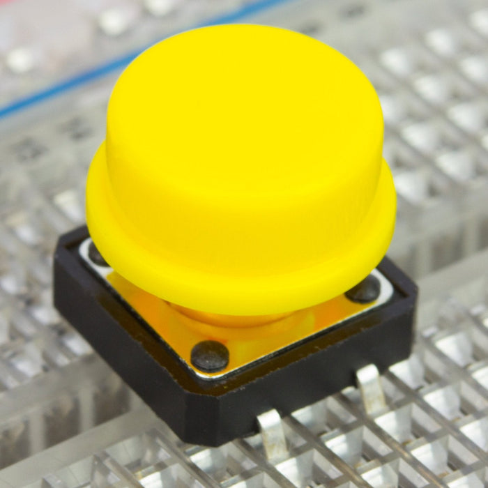 Tactile Switch Caps - Yellow - (pack of 10)