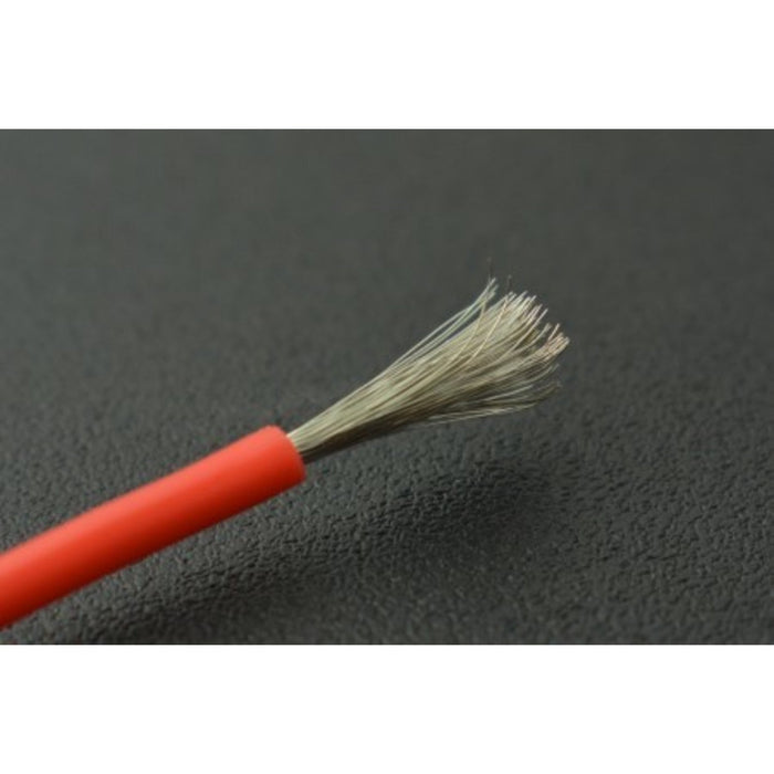 High Temperature Resistant Silicone Wire (18AWG 0.75mm2 1m Red  Black)