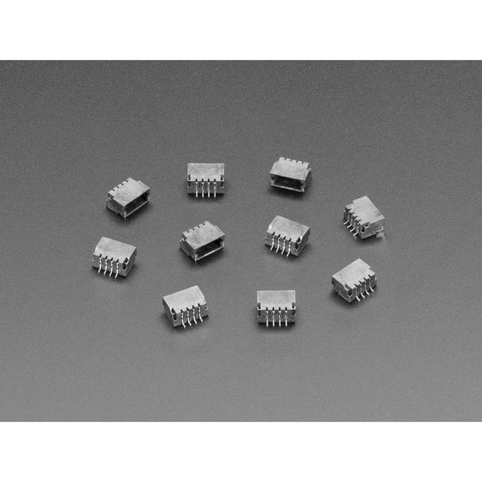 JST SH 4-pin Right Angle Connector (10-pack) - Qwiic Compatible