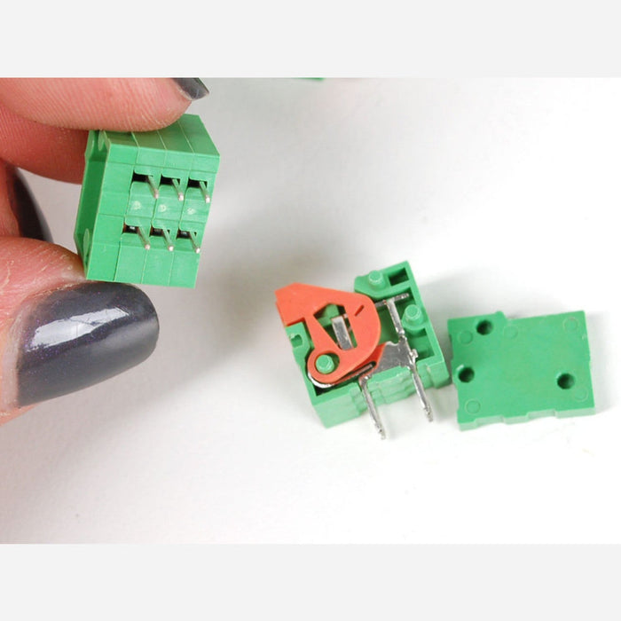 Configurable Spring Terminal Blocks - 3 Pin 0.1 Pitch R/A - x 5