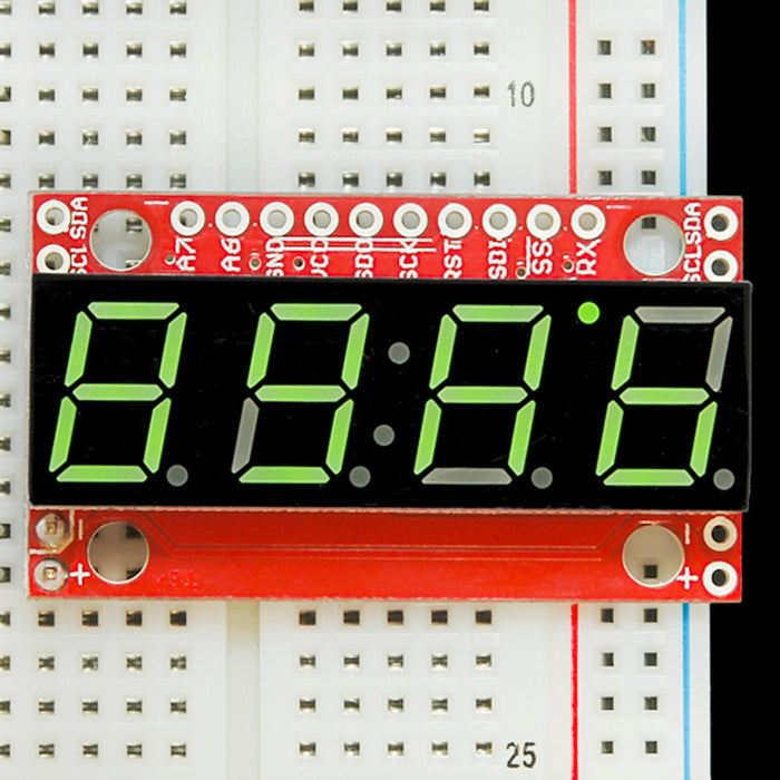 SparkFun 7-Segment Serial Display - Kelly Green