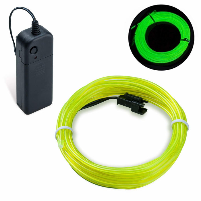 EL Wire - Fluorescent Green 5m With Inverter