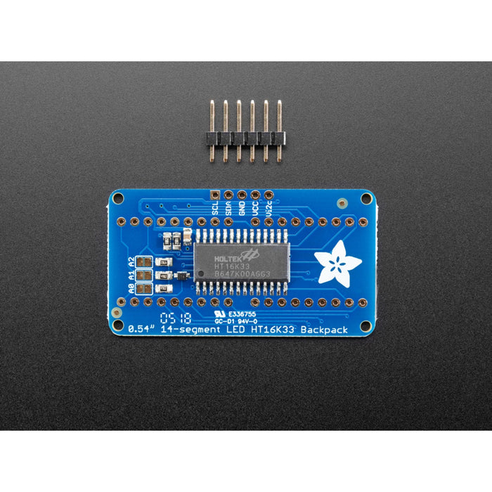 Adafruit 14-segment LED Alphanumeric Backpack