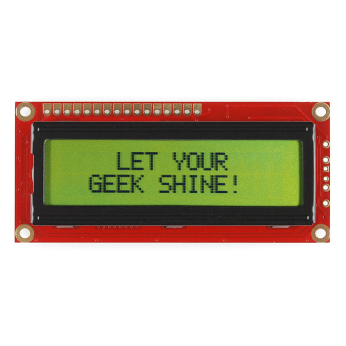 Basic 16x2 Character LCD - Black on Green 5V