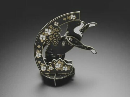 Art Deco Cat Lamp - Soldering Kit by Elkei Education