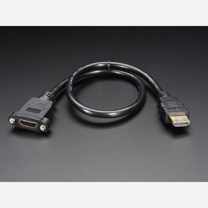 Panel mount HDMI Cable - 40 cm