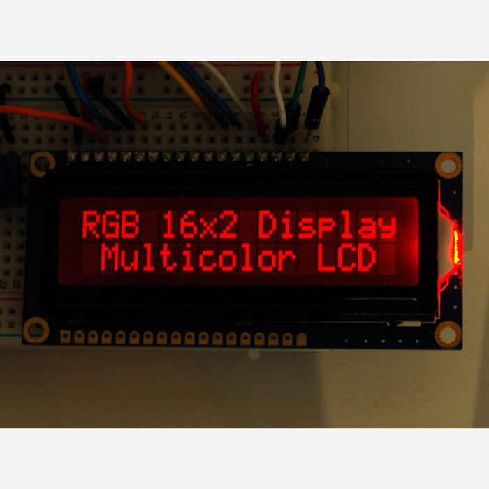 RGB backlight negative LCD 16x2 + extras [RGB on black]