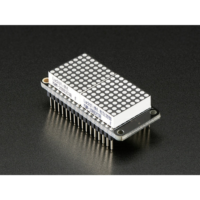 Adafruit 0.8 8x16 LED Matrix FeatherWing Display Kit - Red