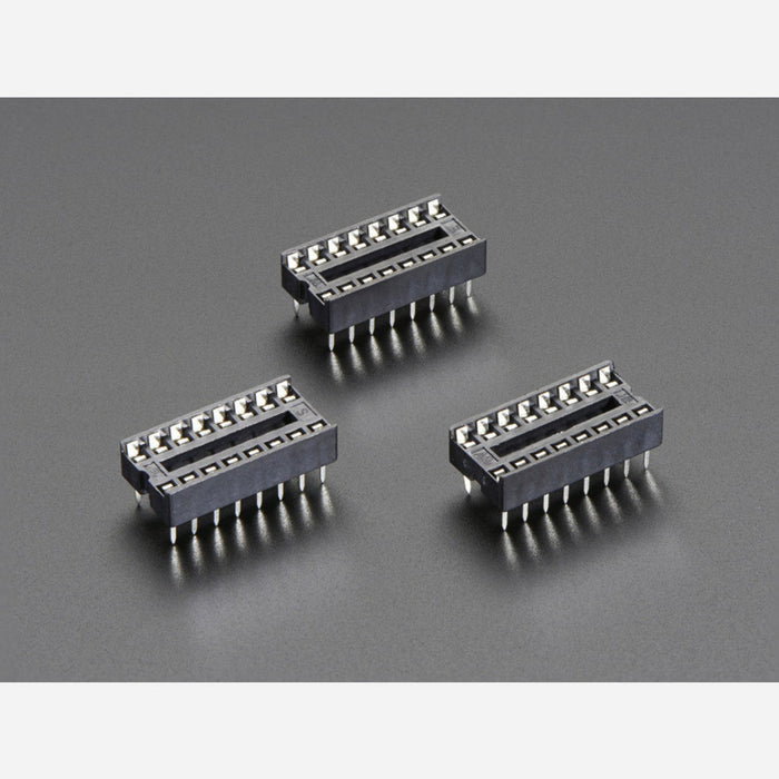 IC Socket - for 16-pin 0.3 Chips - Pack of 3