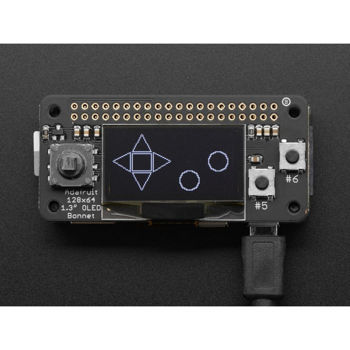 OLED Bonnet Pack for Raspberry Pi Zero - Includes Pi Zero W