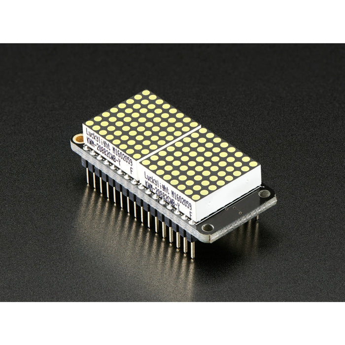 Adafruit 0.8 8x16 LED Matrix FeatherWing Display Kit - White