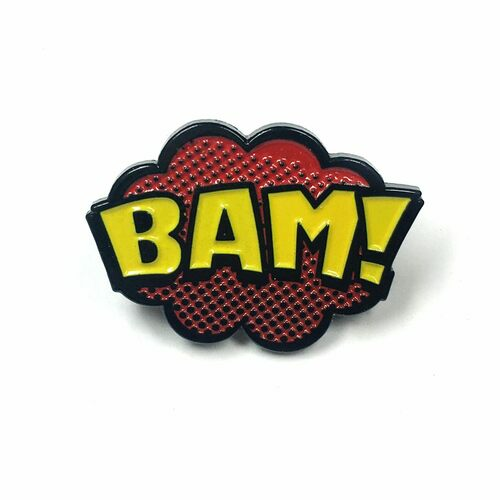 "BAM" Comic Book Pop Art Enamel Pin