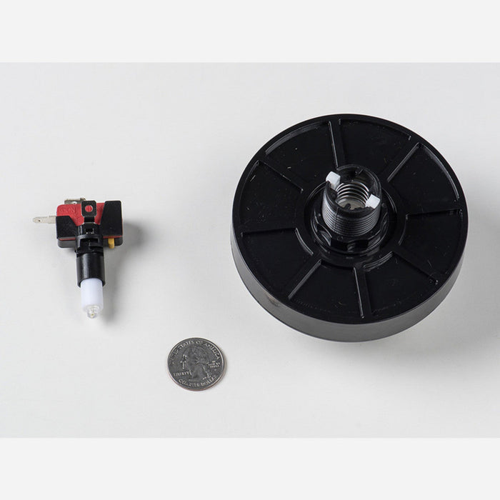 Massive Arcade Button with LED - 100mm Red