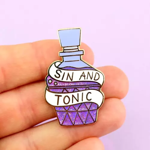 Sin And Tonic Lapel Pin