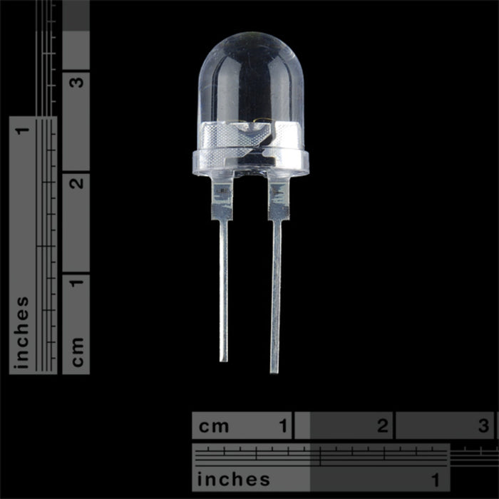 Super Bright LED - White 10mm - 10 pack